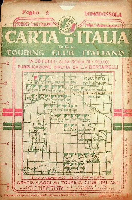 Carta d'Italia del Touring Club Italiano: 2: Domodossola.