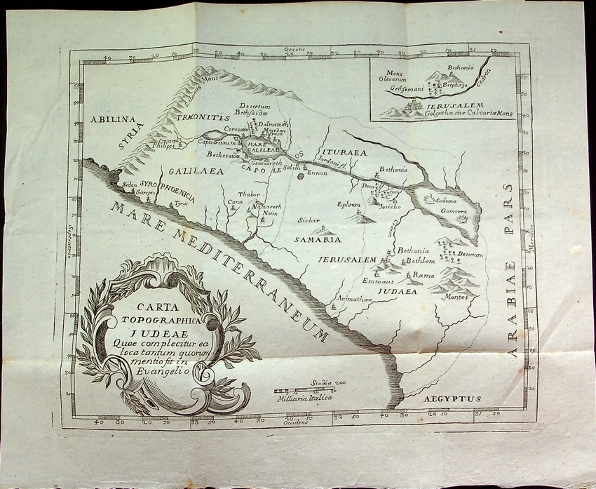 Carta topographica Judeae (Carta topografica dela Giudea).