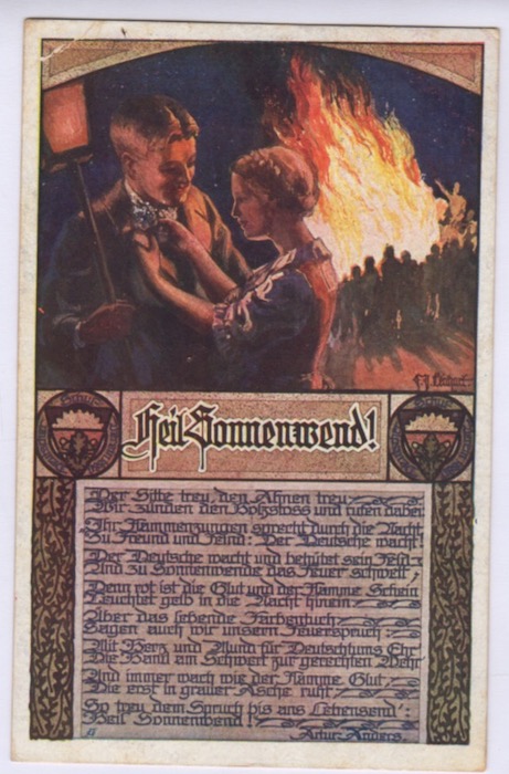 Cartolina illustrata: Heil Sonnenwend!