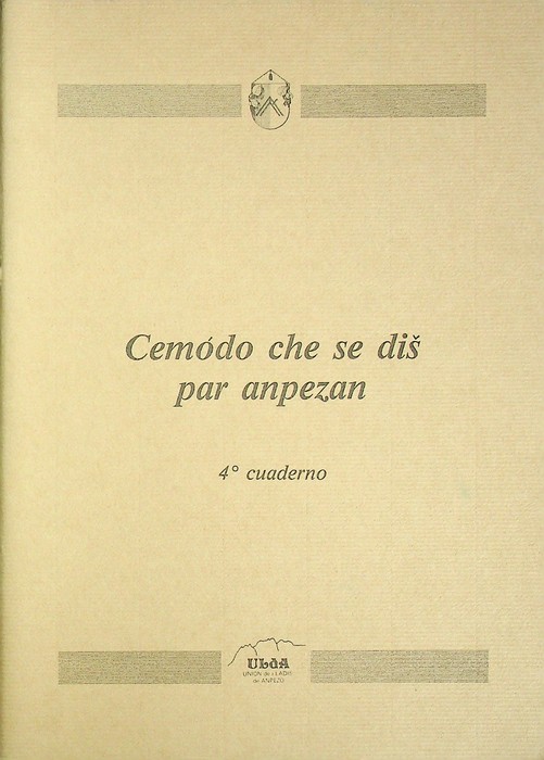 Cemodo che se dis par anpezan: 4Â° cuaderno: setembre 1989.