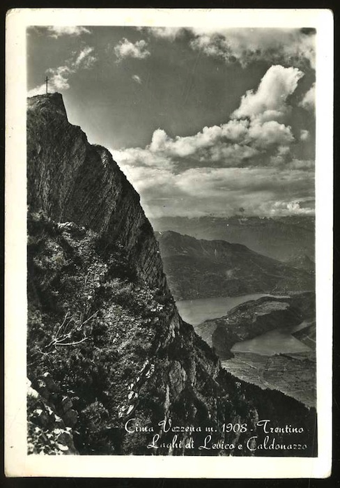 Cima Vezzena m. 1908. Trentino. Laghi di Levico e Caldonazzo.