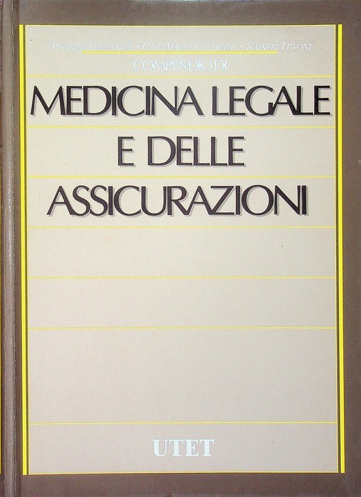 Compendio di medicina legale e delle assicurazioni.