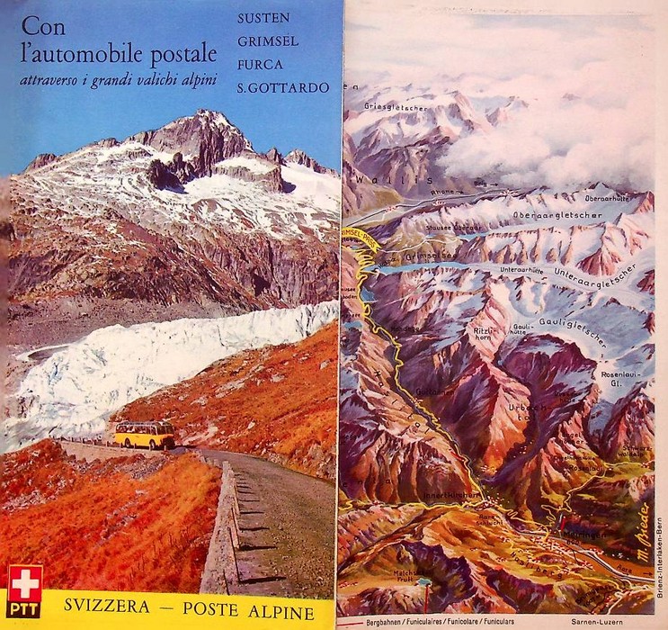 Con l'automobile postale attraverso i grandi valichi alpini, Susten - …