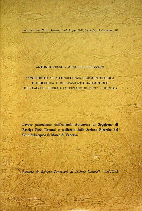 Contributo alla conoscenza sedimentologica e biologica e rilevamento batimetrico del …