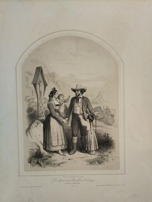Costumes de Pieve Tesino: Le dÃ©part du Marchand d'Images.