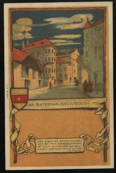 Das Batzenhäusl zu Bozen 1756.