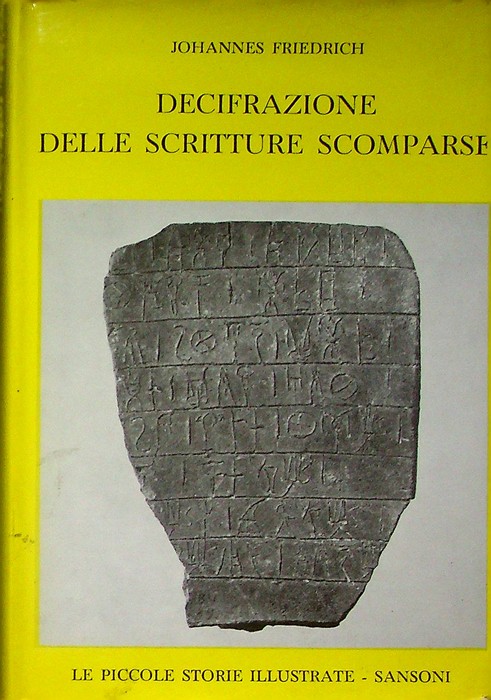 Decifrazione delle scritture scomparse.