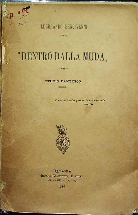 Dentro dalla muda: studio dantesco.