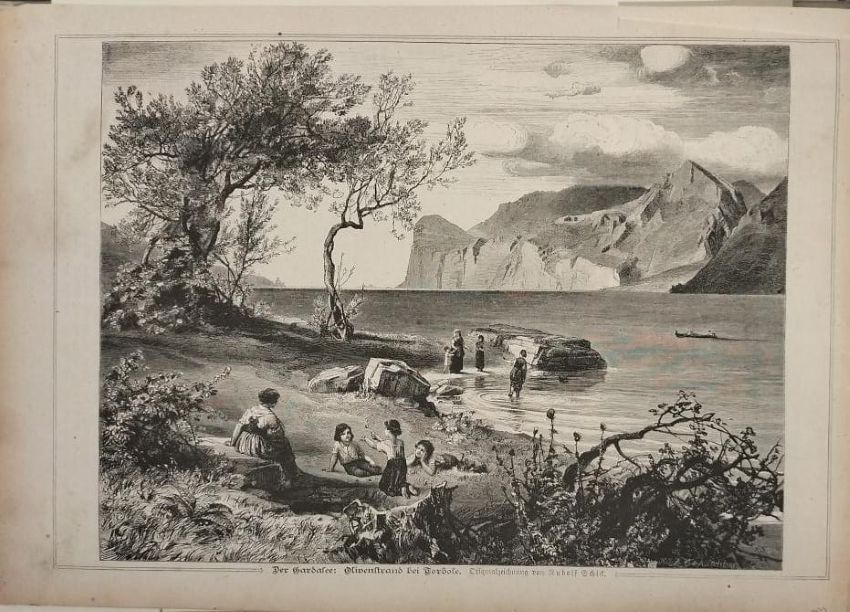 Der Gardasee: Olivenstrand bei Torbole.
