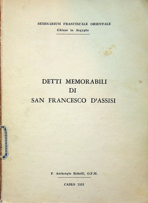 Detti memorabili di San Francesco.