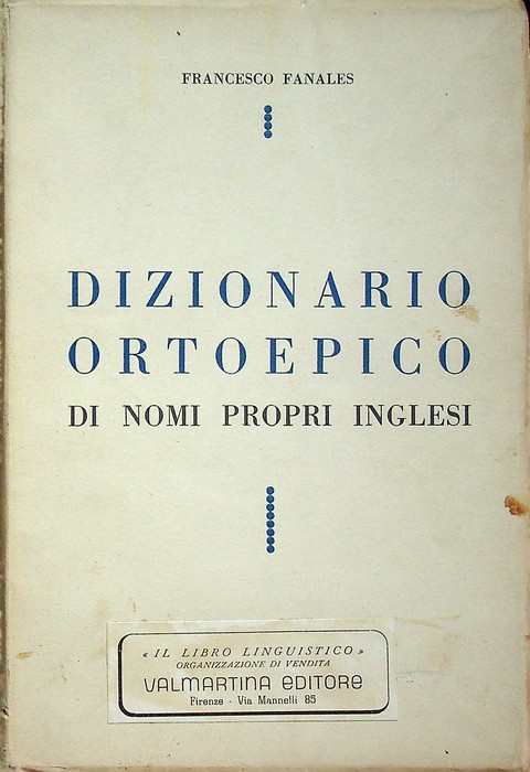 Dizionario ortoepico di nomi propri inglesi.