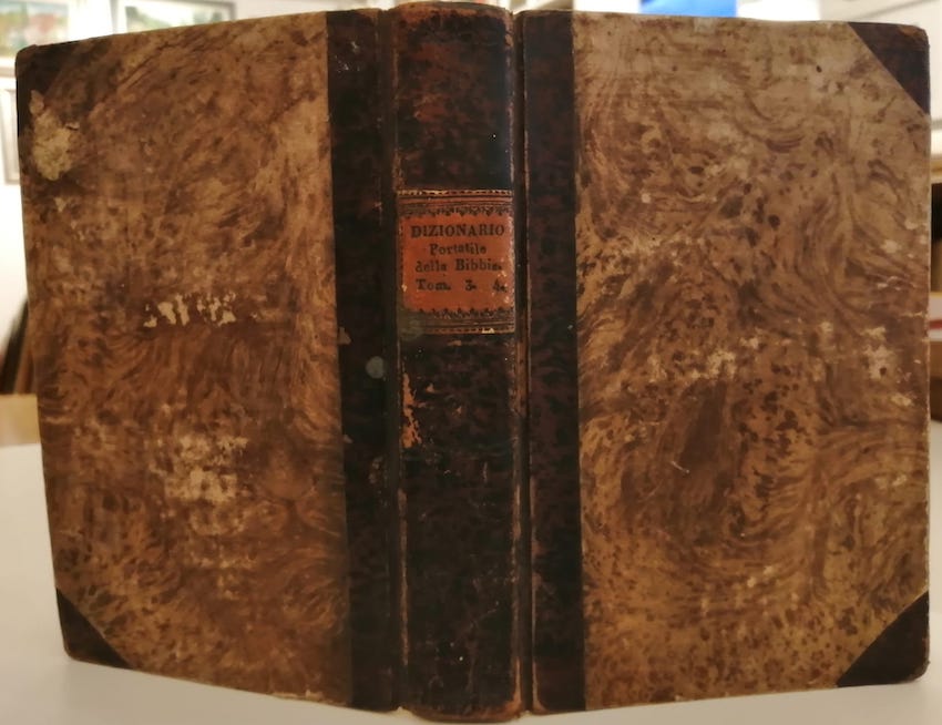 Dizionario portatile della Bibbia tradotto dal francese nell'italiano idioma, ed …