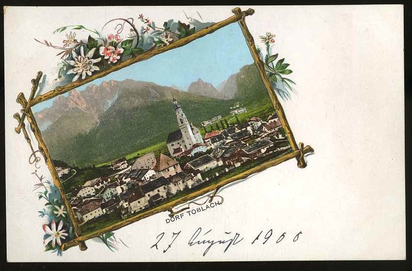 Dorf Toblach.