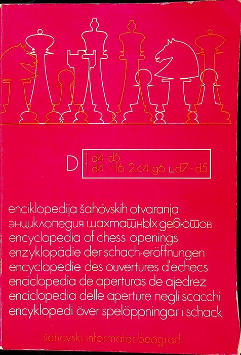 Encyklopedi Ã¶ver spelÃ¶ppningar i schack = Encyclopaedia of chess openings …