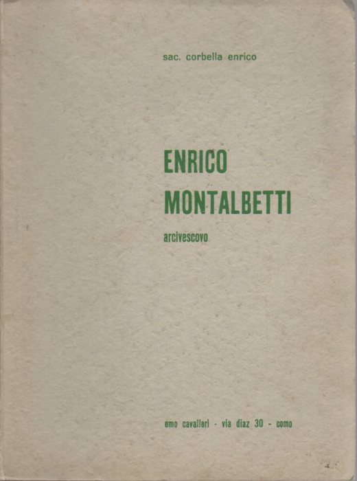 Enrico Montalbetti: arcivescovo.