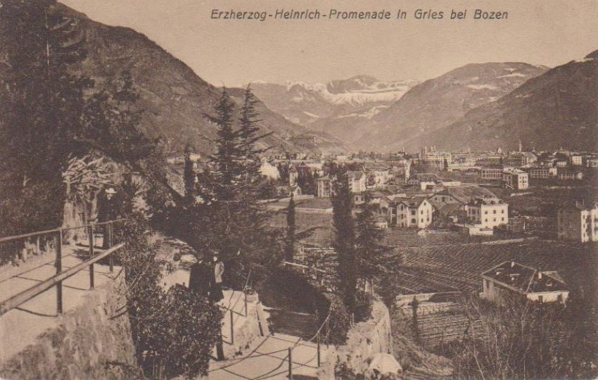 Erzherzog - Heinrich - Promenade in Gries bei Bozen.