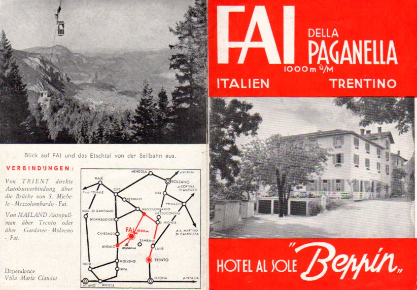Fai della Paganella, 1000 m Ã¼/M, Italien, Trentino: Hotel al …