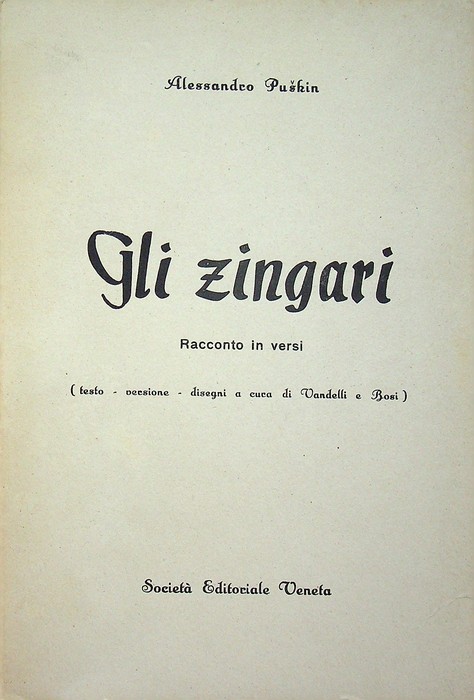 Gli zingari: racconto in versi scritto nel 1824.