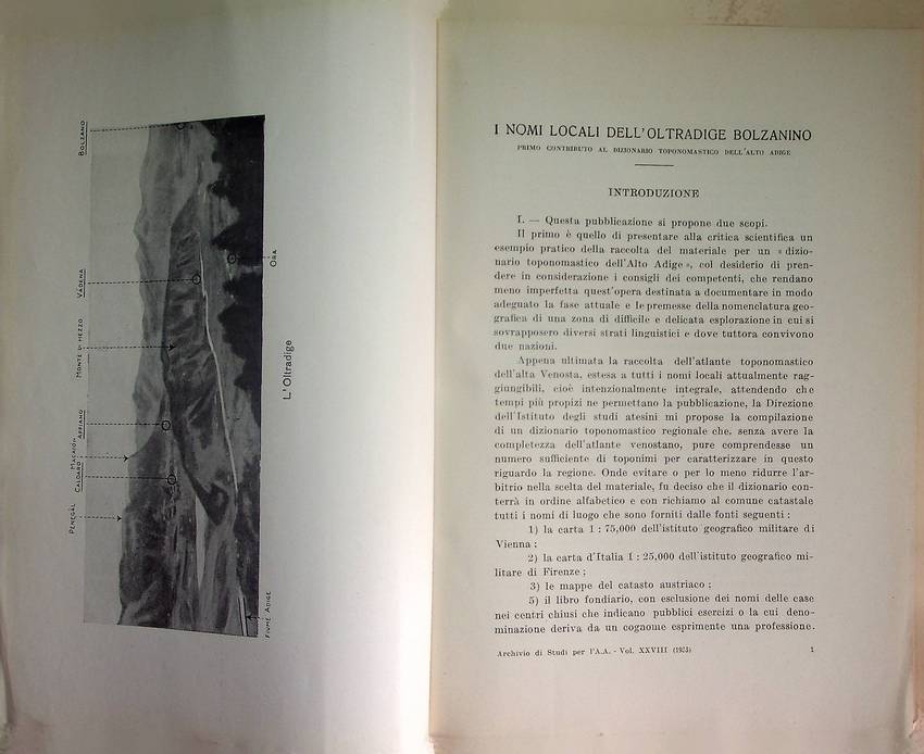 I nomi locali dell'Oltradige Bolzanino: primo contributo al dizionario toponomastico …