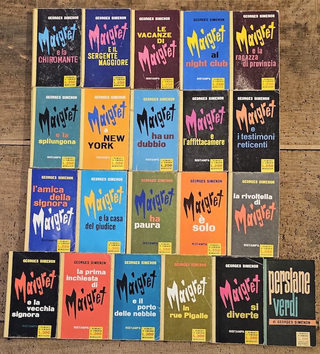 I romanzi di Simenon: offriamo il lotto di 25 volumi …