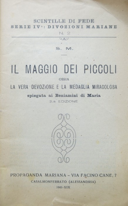 Il Maggio dei piccoli ossia la vera devozione e la …