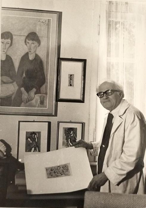 Il pittore Guido Polo.