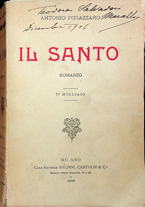 Il santo: romanzo.
