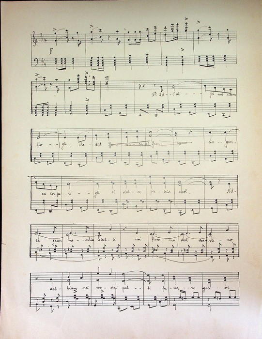 INNO: Dell'Alpi noi siam figli. ul dolce patrio suol. Su …