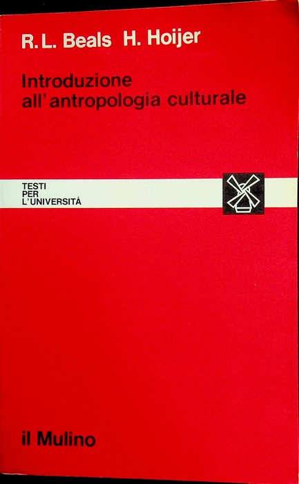 Introduzione all'antropologia culturale.
