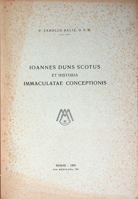 Ioannes Duns Scotus et historia Immaculatae Conceptionis.