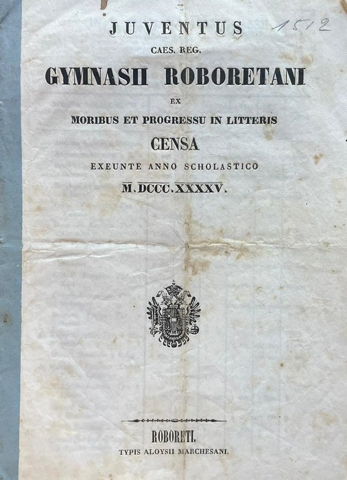 Iuventus Caes. Reg. Gymnasii roboretani e moribus et progressu in …