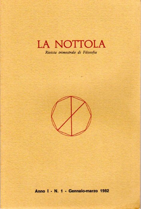 La nottola: Rivista trimestrale di filosofia: Anno I - N. …