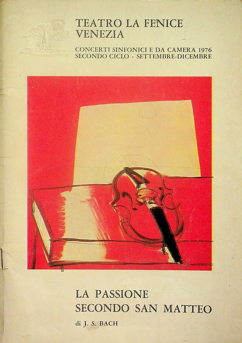 La passione secondo San Matteo.