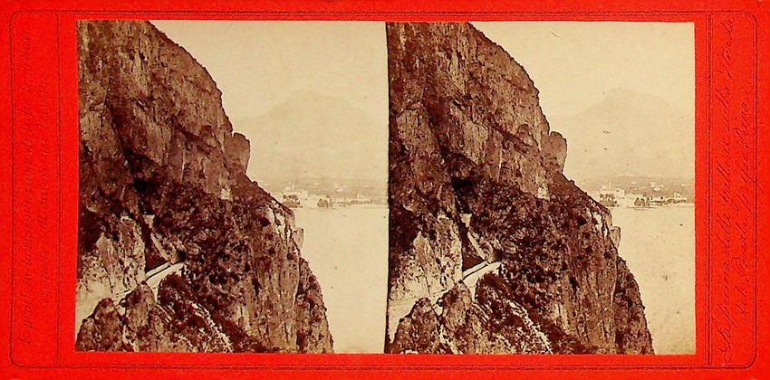 La prima delle Gallerie sulla Strada del Ponale presso Riva.