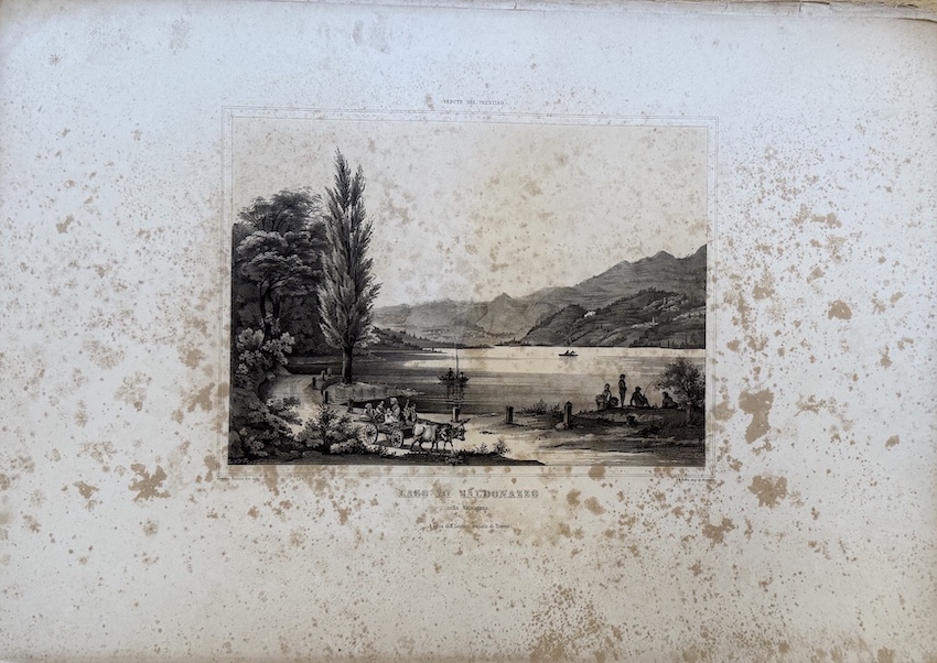 Lago di Caldonazzo nella Valsugana.