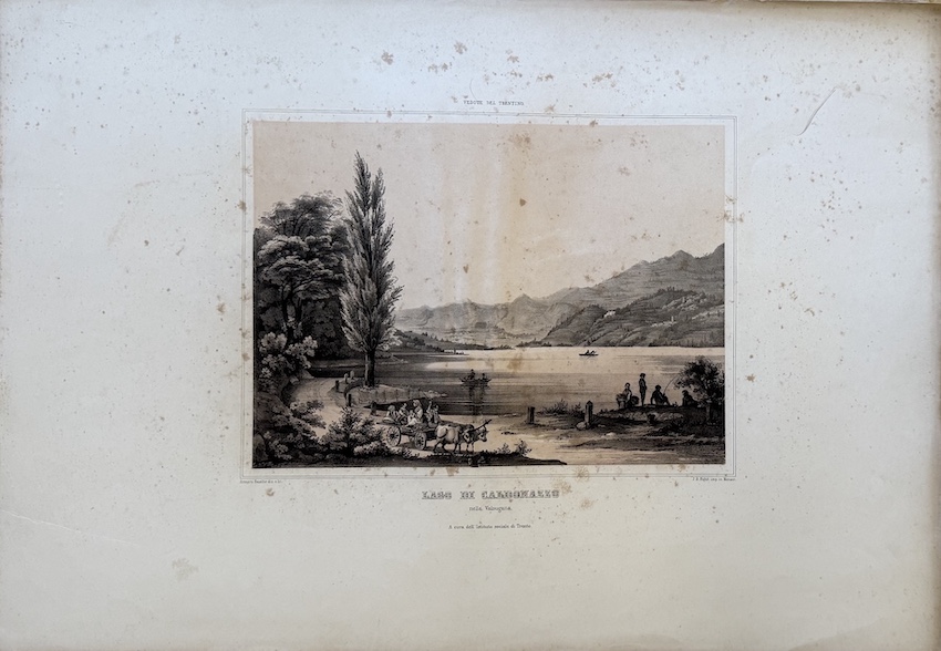 Lago di Caldonazzo nella Valsugana.