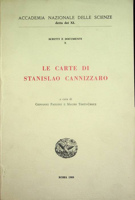 Le carte di Stanislao Cannizzaro.