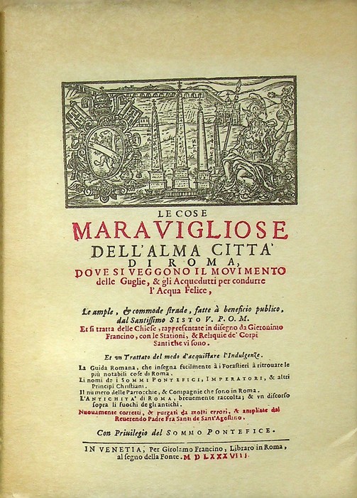 Le cose maravigliose dell'alma cittÃ di Roma: dove si veggono …