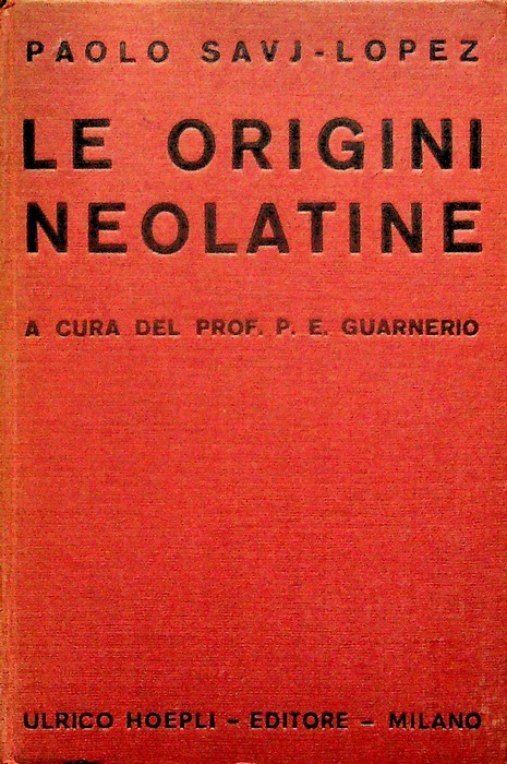 Le origini neolatine.