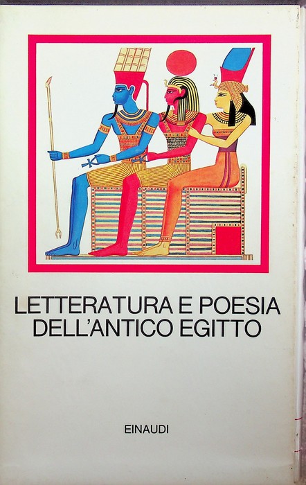 Letteratura e poesia dell'antico Egitto.