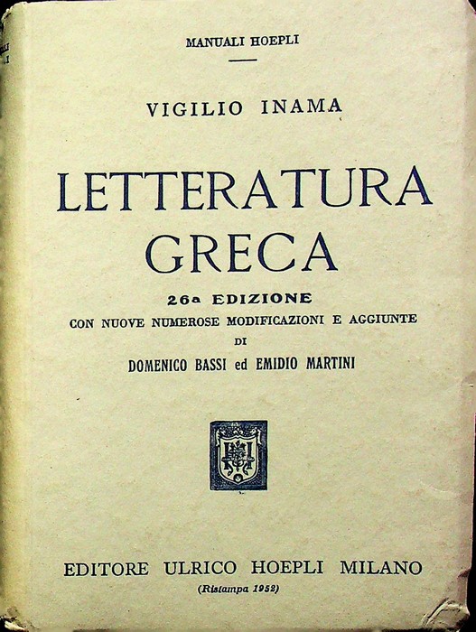 Letteratura greca.