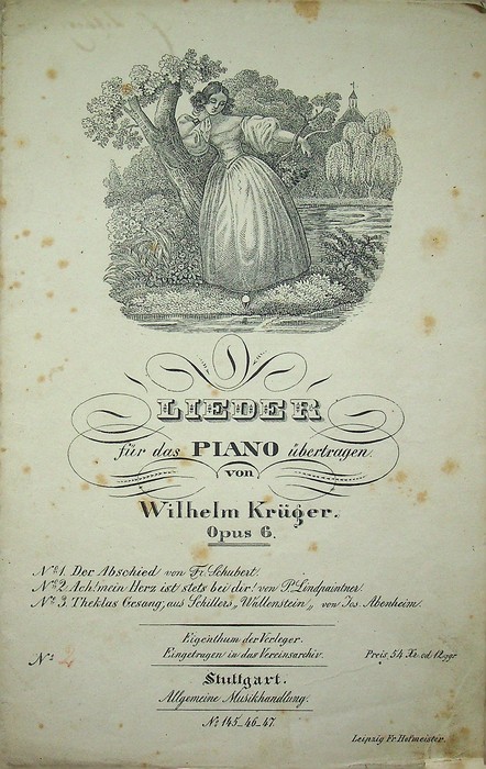 Lieder fÃ¼r das Piano Ã¼bertragen: opus 6: 2. Ach! mein …