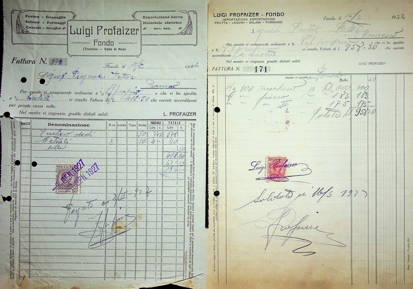 Luigi Profaizer: Fondo (Trentino - Valle di Non).