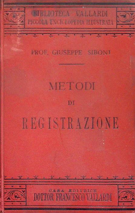 Metodi di registrazione.
