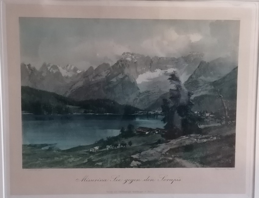 Misurina See gegen den Sorapis.