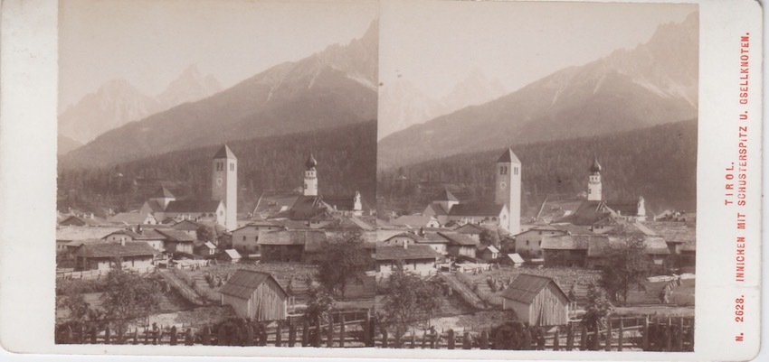 N. 2628. Tirol. Innichen mit Schusterspitz U. Gsellknoten.