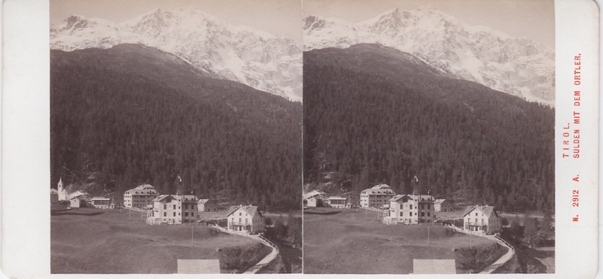 N. 2912 A. Tirol. - Sulden mit der Ortler.