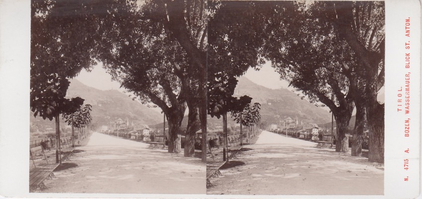 N. 4715. SÃ¼d - Tirol. Bozen, Wassermauer, blick st. Anton.