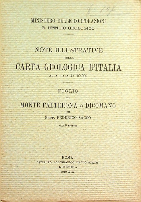 Note illustrative della carta geologica d'Italia alla scala 1:100.000 Foglio …
