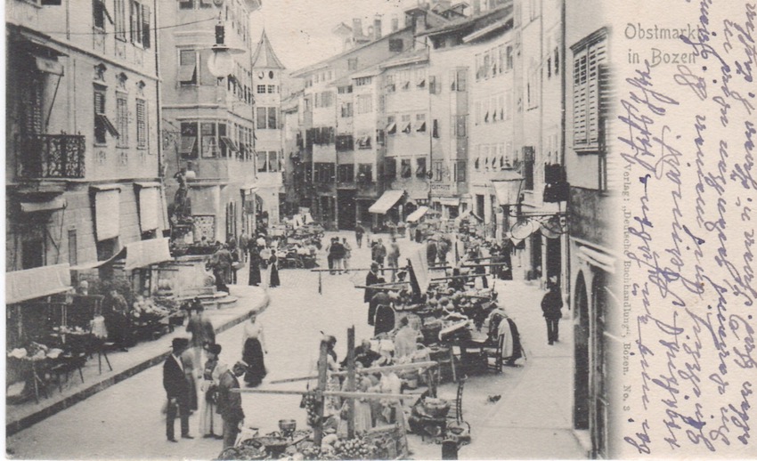 Obstmarkt in Bozen.